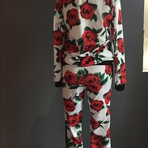 Rose 2 piece sweat suite
